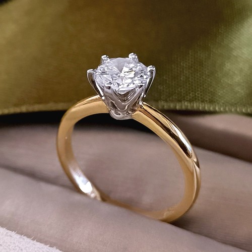 Anello solitario con diamante - solitario,
