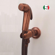 DOCCETTA IGIENICA CON FLESSIBILE PRESA ACQUA CON SUPPORTO RAMATO - RAME