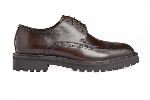 Scarpe derby uomo pelle semi