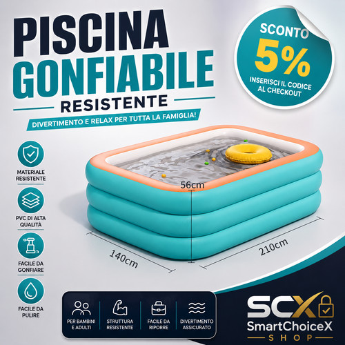 Grande piscina gonfiabile - piscina,