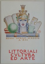 Cartolina littoriali cultura - cartolina, e