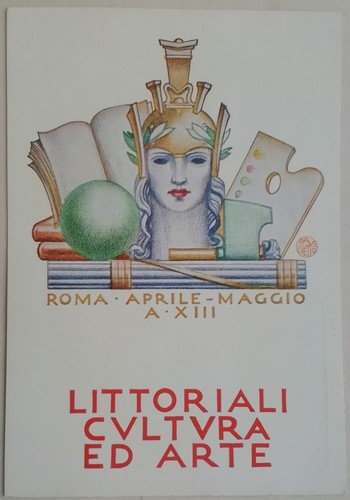 Cartolina littoriali cultura - littoriali, e