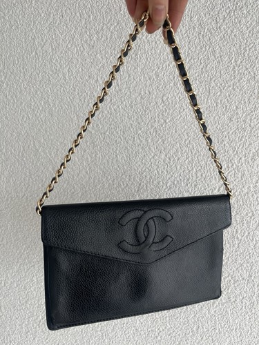 Chanel caviar clutch - chanel,