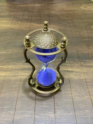 Clessidra incisa ottone - , 7"
