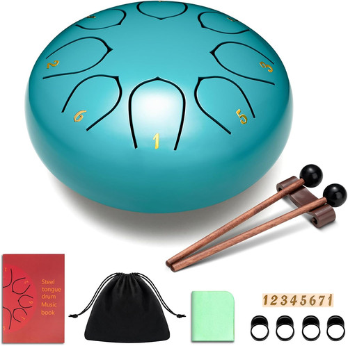 Steel tongue drum handpan 6 - drum,
