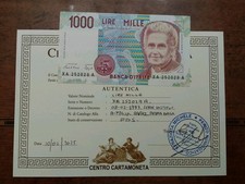 1000 LIRE MONTESSORI SERIE SOSTITUTIVA  XA 252029 A FDS 1993 R2 PERIZIATA