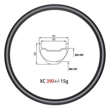 Cerchio carbonio pollici xc - carbonio,