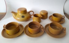 ♥AMBROGIO FRANCO POZZI SERVIZIO DA THè IN CERAMICA GRESLINE VINTAGE SPACE AGE 4x