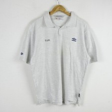 Maglia Umbro Taglia L Uomo Logo Comodo Cotone Pratico Tinta Unita Grigio Man