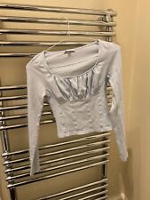 Top azzurro cotone tenue