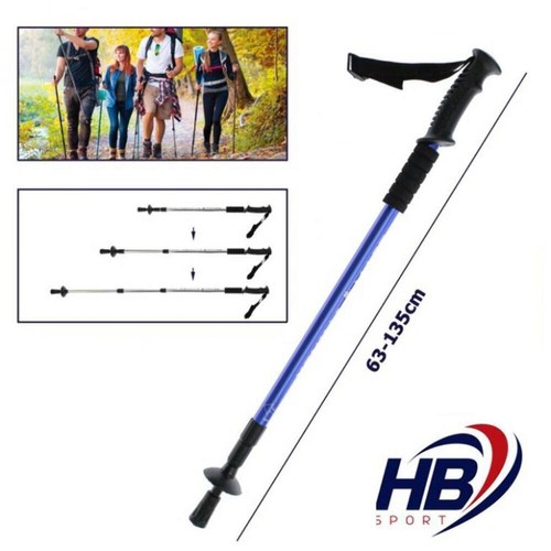 Bastone trekking metallo - trekking,