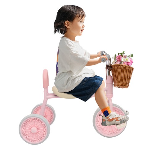 Triciclo bambini retrò rosa - triciclo,