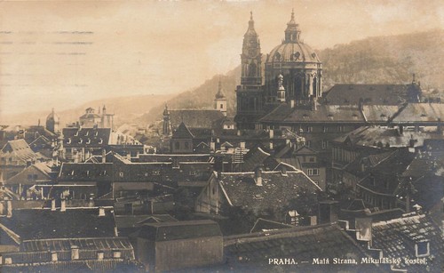 Cartolina praga praha chiesa - cartolina,