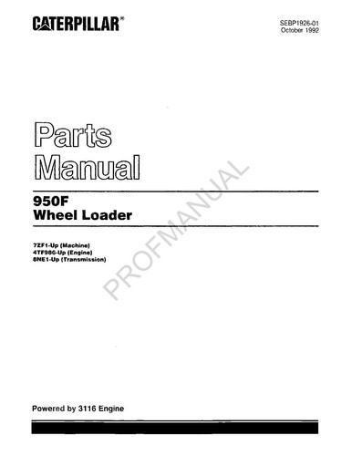 Manuale catalogo ricambi pala