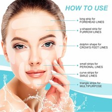 Cerotti Antirughe 160 Pezzi Patch Facciali. Taping Notturno, 10 Fogli