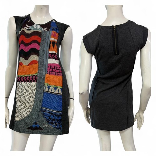 Desigual vestito abito grigio - desigual,