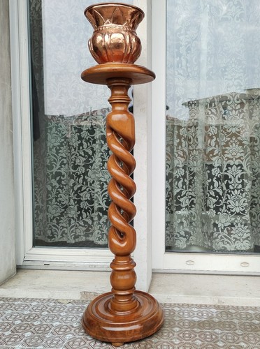 Colonna tavolino legno noce - colonna,