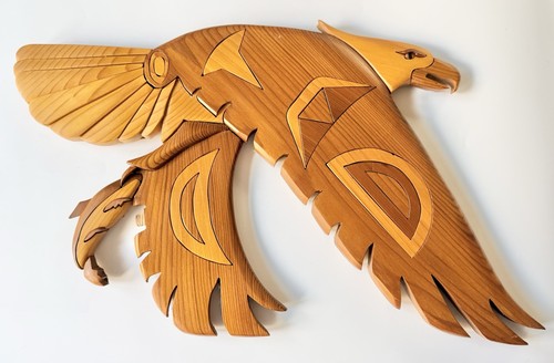 Grande aquila con - , arte