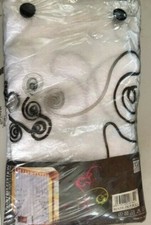 Tenda casa tendone doppio telo Marina 150x280 cm bianco organza ricamata 