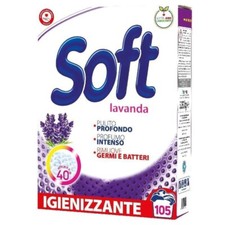 SOFT DETERSIVO BUCATO LAVATRICE IN POLVERE LAVANDA IGIENIZZANTE FUSTONE 105 LAV