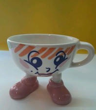 LE TAZZE PAZZE LATTE GIGLIO PIEDI ROSA LA CASTELLANA MUG CUP TAZZA CAFFÈ VINTAGE
