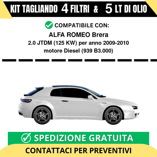 Tagliando per alfa romeo brera - tagliando,