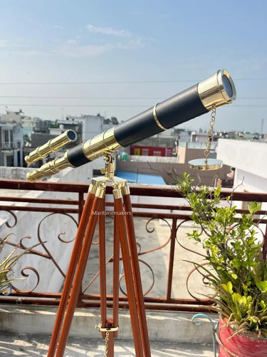 Telescopio vintage ottone - vintage,