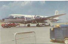 CARTOLINA DELTA AIRLINES DC7