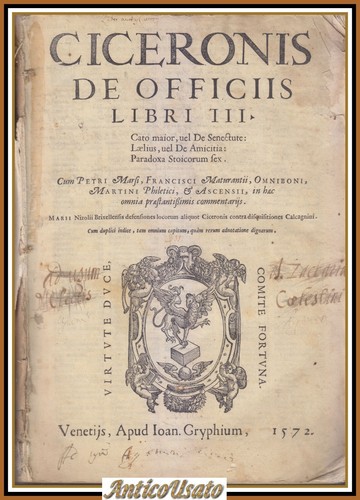 Ciceronis officiis 1572 - de,