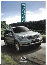 Ssangyong Rexton W 2013-15 brochure vendita mercato Regno Unito 2.0 e-XDi 200 SX EX