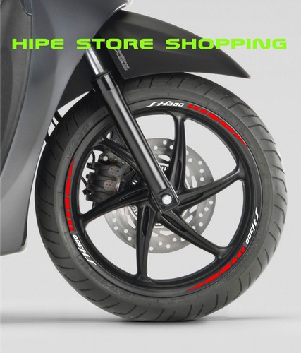 Adesivi moto striscie cerchi - moto,
