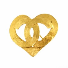 CHANEL CC Logo Spilla Cuore