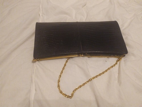 Borsa pitone nero vintage - borsa,