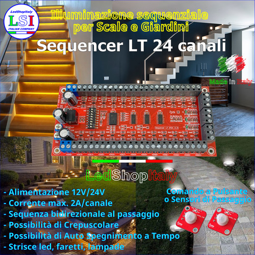 Luci sequenziali gradini - luci,