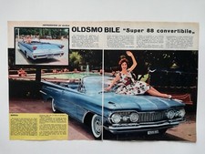 Clipping Ritaglio Articolo 1959 OLDSMOBILE SUPER 88 CONVERTIBILE Impressioni 