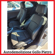 Sedile sedili neri misto pelle BMW serie 1 coupé 2007 e82 123d m sport 2008 2009
