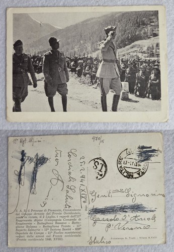 Cartolina alpini rgt - alpini, 11