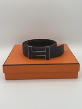 Cintura Hermes in pelle marina