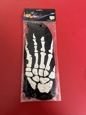 guanti halloween scheletro