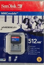 Scheda di memoria mobile SanDisk 512 MB RS/MMC + adattatore per Nokia 6680 7610 6230i