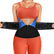 Cintura Addominale Modellante Donna Waist Trainer Fascia Snellente Regolabile pe