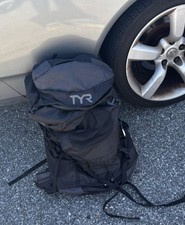 Zaino TYR Convoy Transition nuovo con telaio in alluminio nero triathlon con video