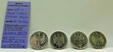 LOTTO 4 MONETE ARGENTO, 5 MARK GERMANIA 1969-1975, PESO TOT 44,8 GR. COND. PROOF