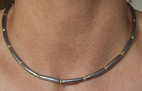 Collana collier titanio - collana, in