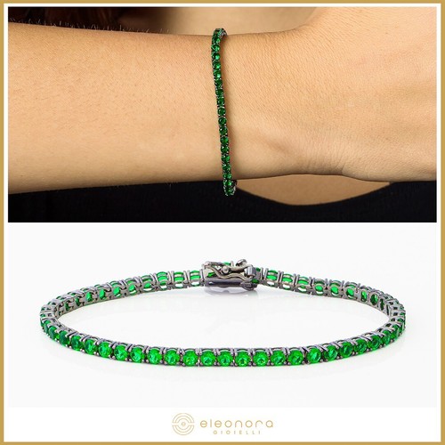 Bracciale tennis argento - bracciale, in