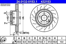 Brake Disc MERCEDES-BENZ