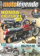 MOTO LEGENDE N°342 HONDA CB 750 F1 / YAM'XS CAFE RACER EN BOIS / ARIEL 1000 4G