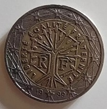Moneta Francia 2 euro, 1999