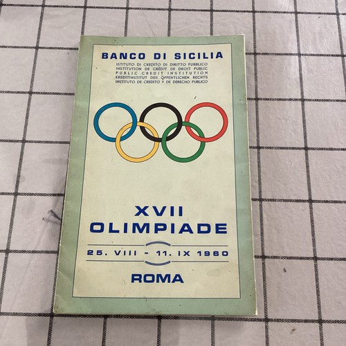 Olimpiadi roma 1960 - olimpiadi, roma,1960,brochure