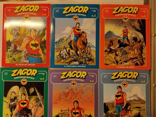Zagor darkwood novels serie - zagor:,